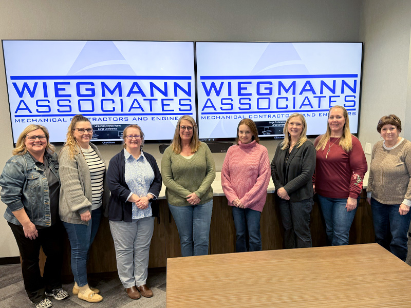 women of Wiegmann having a lunch and learn