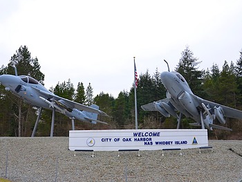 Oak Harbor Naval Air Station-Sign